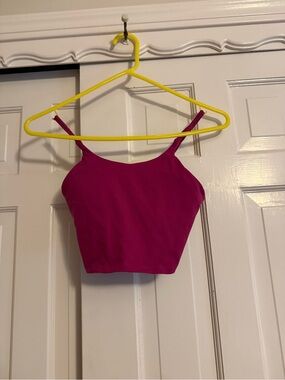 HALARA Magenta Crop Cami with Slim Straps